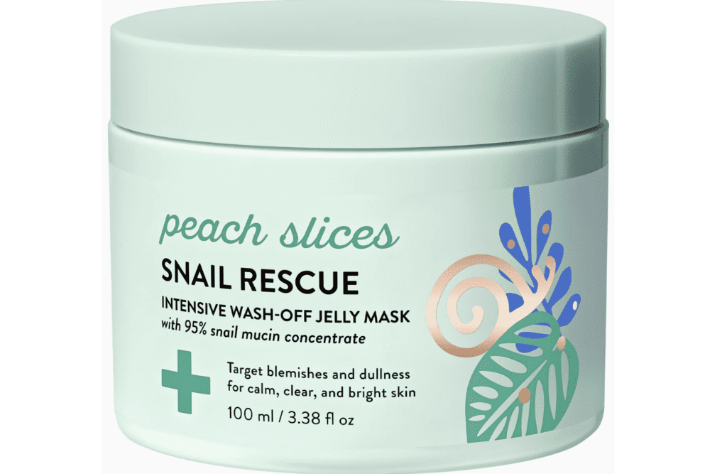 Peach Slices Snail Rescue Jelly Mask